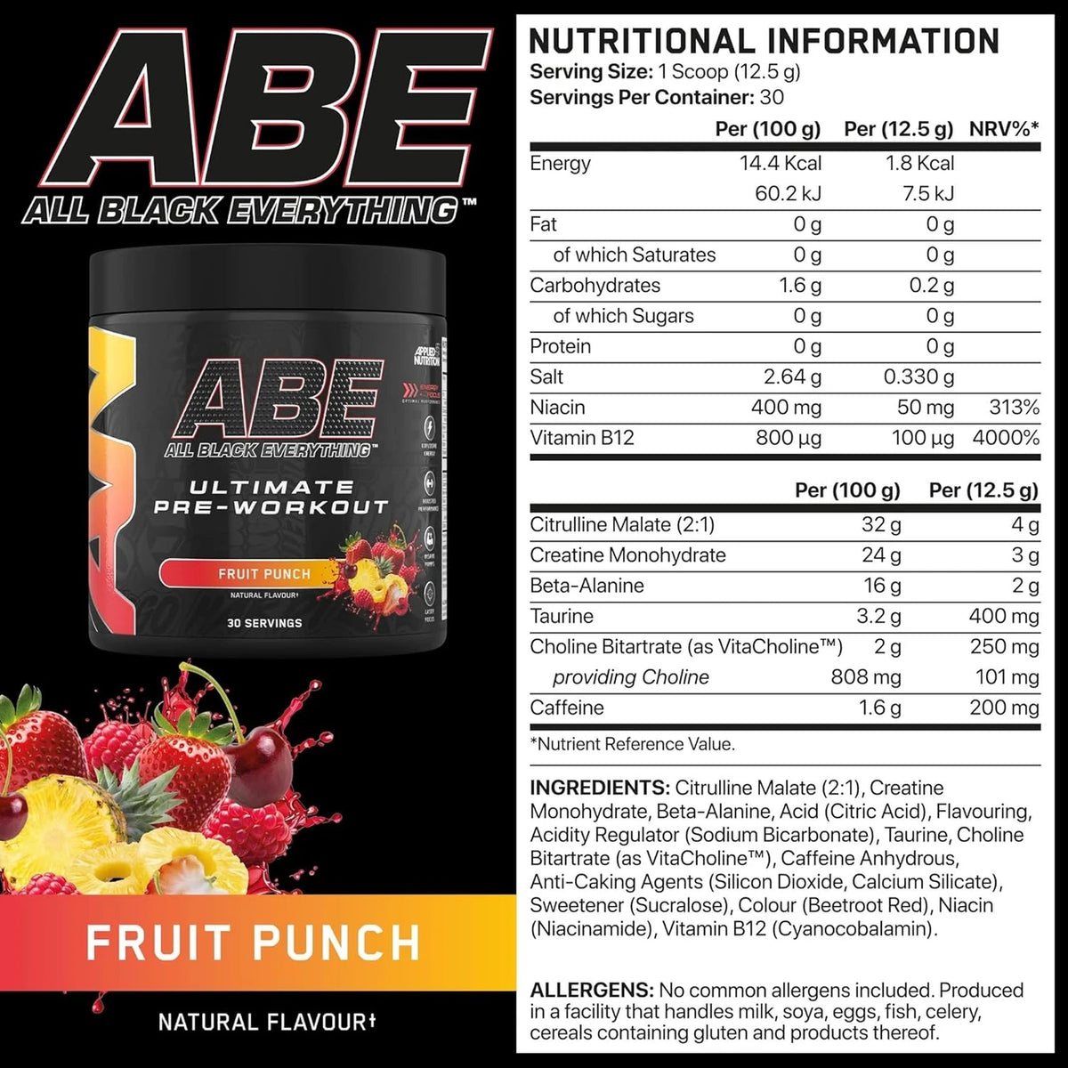 ABE All Black Everything Ultimate Pre-Workout | Applied Nutrition