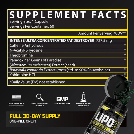 LIPO 6 Intense Ultra Concentrate | Nutrex