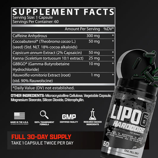 Lipo6 Hardcore By Nutrex Research