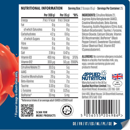 Pump 3g Zero Stim Caffeine Free | Applied Nutrition