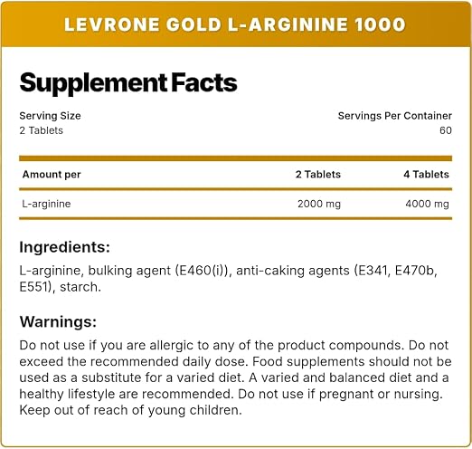 Gold L-Arginine 1000 | Kevin Levrone Signature Series