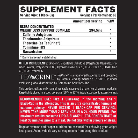 Lipo-6 Black Ultra Concentrate | Nutrex Research